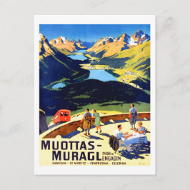 ムオッタス・ムラグル スイスの山の風景 ポストカード