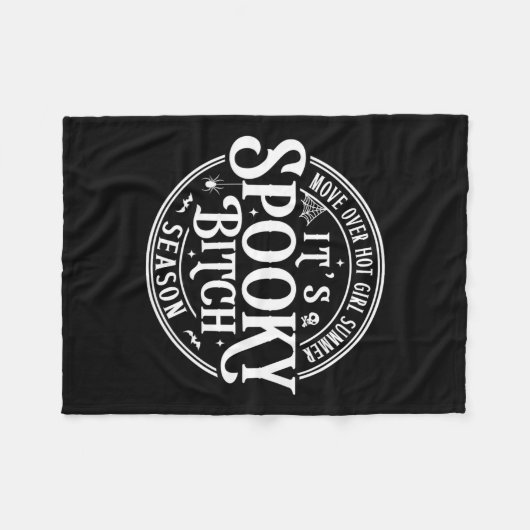 ムカつく、ホットガールサマーなんて、もう終わりだよ。スパイシーズの出番だ フリースブランケット (正面(横))