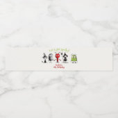 ムカつく！不気味なモンスター子供の誕生日 ペットボトルラベル (シングルラベル)