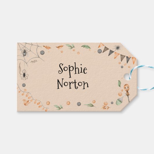 ムカつく！不気味子供の誕生日パーティー ギフトタグ (正面(横))