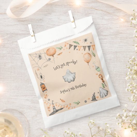 ムカつく!不気味子供の誕生日パーティー フェイバーバッグ (クリップ留めされた状態)