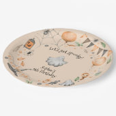 ムカつく！不気味子供の誕生日パーティー ペーパープレート (アングル)