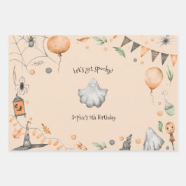 ムカつく！不気味子供の誕生日パーティー ラッピングペーパーシート