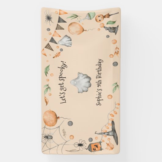 ムカつく！不気味子供の誕生日パーティー 横断幕 (縦)