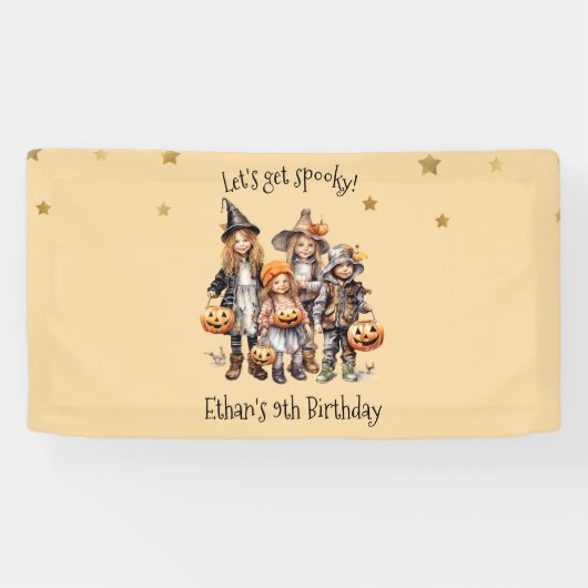 ムカつく！衣装子供の誕生日パーティー 横断幕 (横)