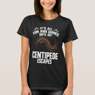 ムカデの所有者EntomologistテラリウムGiant Centi Tシャツ