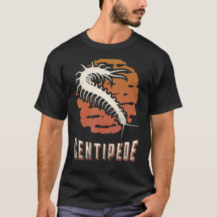 ムカデヴィンテージレトロクラシックアニマルサンセット Tシャツ