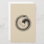 ムカデ環 便箋 (正面/裏面)