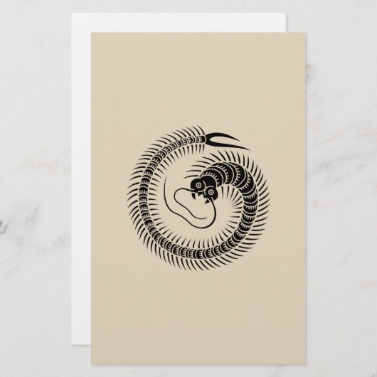 ムカデ環 便箋 (正面/裏面)