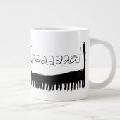 ムカデ黒猫 ジャンボコーヒーマグカップ (右)