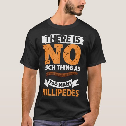 ムカデ 可愛い 動物 面白い Tシャツ (正面)