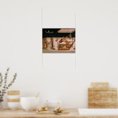 ムガルの王子が夜に婦人を迎えた ポスター (キッチン)