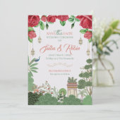 ムガルデザイン結婚式招待状 招待状 (スタンド正面)