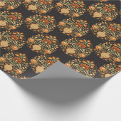 ムガルファンタジー:レトロフローラ濃度 ラッピングペーパー (角)