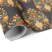 ムガルファンタジー:レトロフローラ濃度 ラッピングペーパー (ロールコーナー)