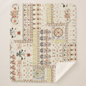 ムガルフローラペイズリー:エスニックデジタルエレガンス。 シェルパブランケット (正面)