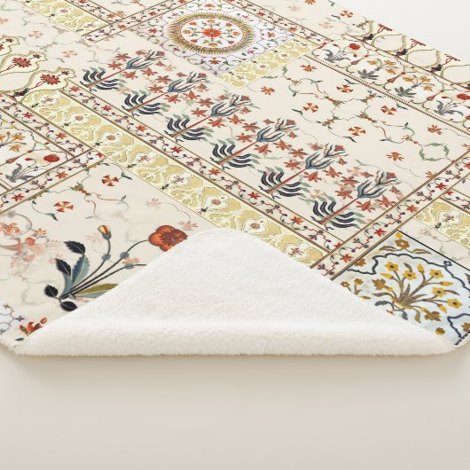 ムガルフローラペイズリー:エスニックデジタルエレガンス。 シェルパブランケット (3/4)