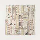 ムガルフローラペイズリー：エスニックデジタルエレガンス。 タペストリー (正面(横))