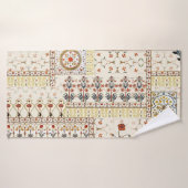 ムガルフローラペイズリー：エスニックデジタルエレガンス。 バスタオル (バスタオル)