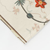 ムガルフローラペイズリー:エスニックデジタルエレガンス。 フリースブランケット (角)