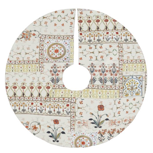 ムガルフローラペイズリー:エスニックデジタルエレガンス。 ブラッシュドポリエステルツリースカート (正面)