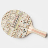 ムガルフローラペイズリー:エスニックデジタルエレガンス。 卓球ラケット (横)