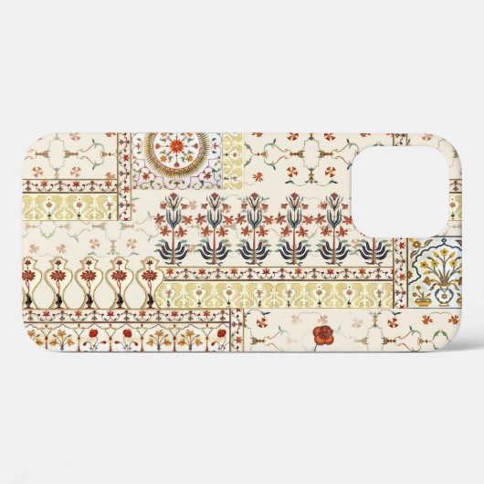 ムガルフローラペイズリー：エスニックデジタルエレガンス。 Case-Mate iPhoneケース (裏面 (横))