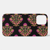 ムガルフローラペイズリー、シームレスデザイン。 Case-Mate iPhoneケース (裏面 (横))