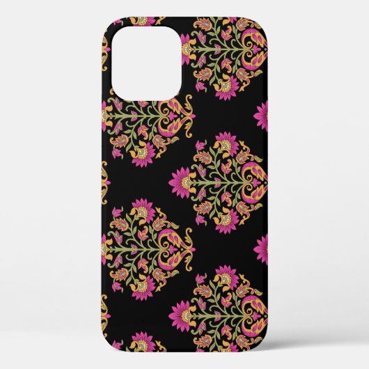 ムガルフローラペイズリー、シームレスデザイン。 Case-Mate iPhoneケース (裏面)