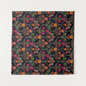 ムガルモチーフ可児ルックオーナメントパター数々のンcolo タペストリー (正面(横))