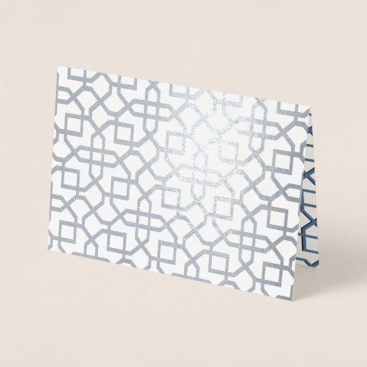 ムガル建築イスラム結婚式招待状 箔カード (正面)