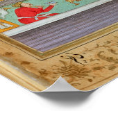 ムガル皇帝の中庭で羽毛 ポスター (角)