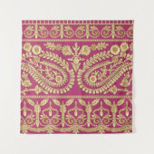 ムガル美術作品インディアン伝統的アンティーク金ゴールドb タペストリー (正面)