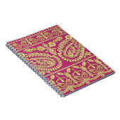 ムガル美術作品インディアン伝統的アンティーク金ゴールドb ノートブック (右側)