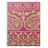 ムガル美術作品インディアン伝統的アンティーク金ゴールドb ノートブック (正面)