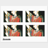 ムガル美術 長方形シール (シート)