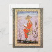 ムガル読・バブール ポストカード (正面/裏面)