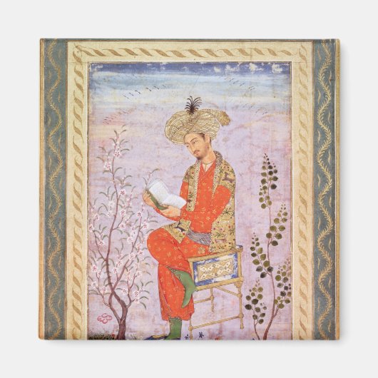 ムガル読・バブール マグネット (正面)