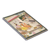 ムガール人宮殿のベッドのKrishnaそしてRadha、Punj ノートブック (右側)