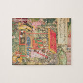 ムガール人皇帝Baburは公使Uzbegを受け取ります ジグソーパズル (横)