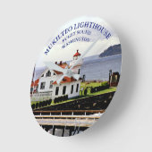 ムキルテオライトハウス、ワシントン時計 ラウンド壁時計 (傾斜)