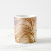 ムギの分野11のozのクラシックで白いマグ コーヒーマグカップ (中央)