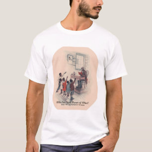 ムギの広告芸術のTシャツ#1のクリーム Tシャツ