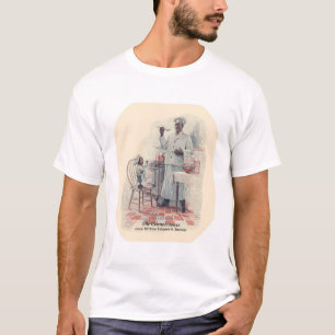 ムギの広告芸術のTシャツ#5のクリーム Tシャツ