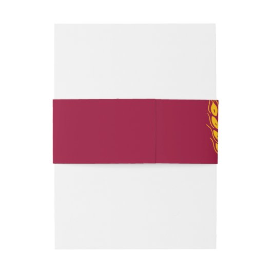 ムギの耳の写実的なパン屋の焼いた食品はバンドを膨らまします 招待状ベリーバンド (裏面例)