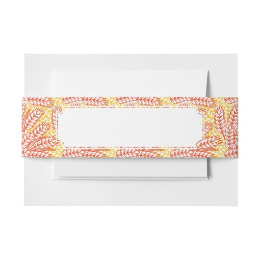 ムギの耳を搭載するオーナメント 招待状ベリーバンド (正面例)