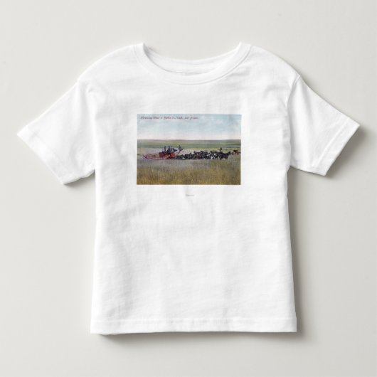 ムギ場面の収穫 トドラーTシャツ (正面)