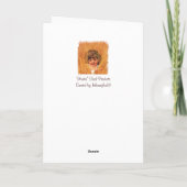 ムギ、ハッピーバースデーの女の子 カード (裏面)