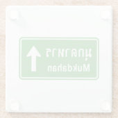 ムクダハン前⚠タイ高速道路交通標識⚠ ガラスコースター (裏面)