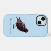 ムクドリ iPhone 15ケース (裏面横)